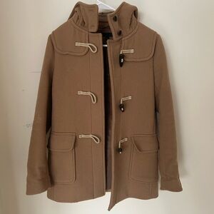 Uniqlo Women’s Tan Toggle Pea Coat